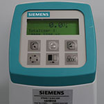 A Siemens electromagnetic flow meter transmitter used to monitor water flow throughout the treatment process.