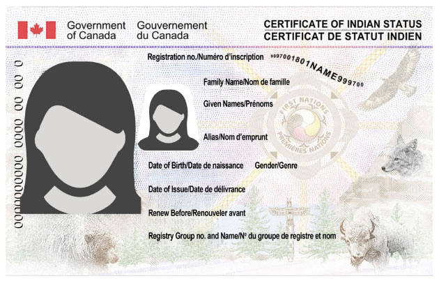 Certificate of Indian Status